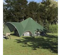 Teepee Tent with 185T Polyester, Family Camping, Green and Grey, 9-Person