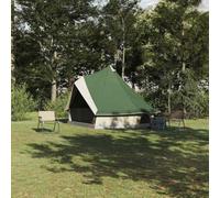 Teepee Tent with Roof with Storage, Green, 400 x 346 x 250 cm, TAFT, Windproof, Ultralight with Poles and Peg, Breathable for Camping, Outdoor, Festival, Nature