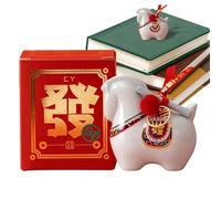 Teepets, porcelain horse figure, tea pet horse statue for the table, for bedroom, study, children's room, exhibition shelves, bookshelves