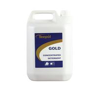 Teepol Gold Concentrated Detergent - Dishwashing Liquid 5L - Dish Soap & Floor Cleaner, Multi Surface Cleaner for Oil, Dirt, Grease Removal -
