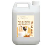 Teepol Milk & Honey Antibacterial Hand Wash, Luxury Scented Liquid Hand Soap Refill - Antibacterial Handwash - Effective Germ-Killing Hand Soap - Soft on Skin 5L