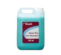 Teepol Wash & Wax Car Shampoo - High-Gloss Car Cleaning Products, Quick Rinse, Streak-Free Finish, Suitable for Hand Wash or Automatic Machines, 5L