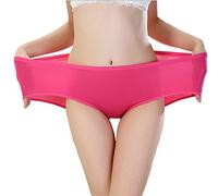 TEERFU 5 Pack Womens Bamboo Brief Soft Underwear Comfort Bottom Hipster Panties, 5 Pack -in 5 Colors, UK XS-S