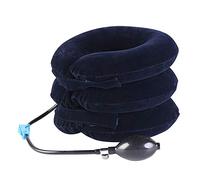TEEROVA Cervical Neck Traction Collar Device Inflatable Spine Alignment Pillow Instant Pain Relief for Chronic Neck and Shoulder Pain (Blue)
