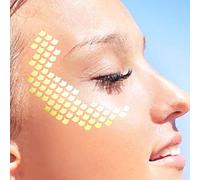 TEEROVA Face Tattoo Sticker Metallic Shiny freckles bronzing Face Art Temporary Tattoo for Glitter Effect Parties Shows (H)