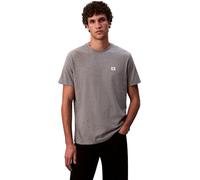 Calvin Klein Men's Short Sleeve Badge Jersey Classic Tee Cotton, Grey (Med Grey HTR), XL