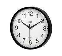 Teesa Clock Analog Wall Universal 25 cm TSA0037B Black