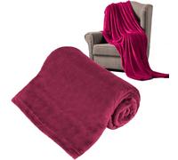 Teesa Fleece Blanket 150x200 cm Amaranth TSA8901-4
