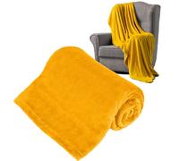 Teesa TSA8901-3 Fleece Blanket 150 x 200 cm Yellow