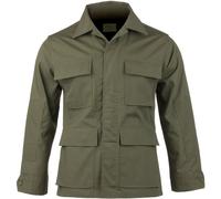 TEESAR MENS BDU ARMY UNIFORM FIELD JACKET TACTICAL RIPSTOP COTTON SHIRT OLIVE