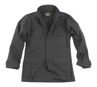 TEESAR MENS MILITARY BDU UNIFORM RIPSTOP JACKET POLICE DOORMAN COTTON TOP BLACK