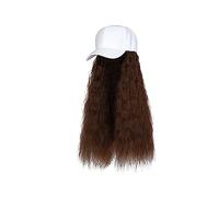 TEESONG Cap with Hair Extensions for Women Baseball Cap Wig Long Straight Wig With Black/White Hat For Women Synthetic Hair Wigs Naturally Connect Adjustable Hat Wig Hat Wig for Women(Color:22)