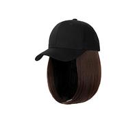 TEESONG Cap with Hair Extensions for Women Baseball Cap Wig Long Straight Wig With Hat Synthetic Hair Wigs Connect Adjustable Hat Wigs Hat Wig for Women(Color:22)