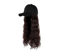 TEESONG Cap with Hair Extensions for Women Long Hair Cap Long Vacation Hair Hat Body Fashion Lady Head Hair Sets Wig Cap Hat Wig for Women(Color:1)