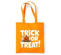 Teetaly Halloween Girl Reusable Cotton Shopper Bag, 38 x 42 cm, 10L, Halloween Bag for Women and Children, Halloween Gadgets and Decorations, Trick Or Treat, litri
