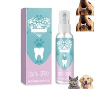 Teeth Cleaning Spray for Dogs & Cats, Tartar Remover for Pets, Dog Teeth Cleaning Spray, Promote Pets Healthy Gums & Freshen Breath, Pet Bad Breath Removal, Pets Natural Breath Freshener, 100ml
