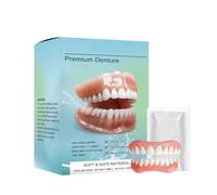 Teeth Decoration Kit, Comfortable Material Denture Set for Instant Smile Enhancement, Easy to Use(1PC)