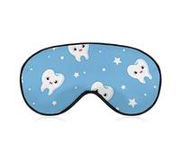 Teeth Dentist Dentistry Dental Sleep Mask Night Cover Eye for Women Men BlockLight for Airplane Travel Nap Adjustable Strap