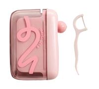Teeth Flosser Dispenser - Storage Bag For Travel Floss | Teeth Cleaning Tool With Storage Box, pink, verwijzen naar de beschrijving, Unisex
