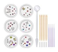 Teeth Gems Kit - Professional Crystal Jewelry, Sparkling Smile Accessories, Creative Glitter Dentel Decoration Tools | Shining Tooth Gems Set, Cosmetic Smile Enhancer