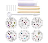 Teeth Gems Kit - Rhinestone Tooth Set, Tooth Gem, Mixed Color Rhinestone Jewelry for Teeth, Alloy Nail Art Cosmetic Accessory Beauty Tool Kit | Suitable for Cosmetic Fashion Party Smile