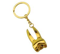 Teeth Key Chain - 8.5cm Tooth Key Ring, Super Shiny Design | Teeth Shape Alloy Keychain with Ease, Zinc Alloy Dentist Tooth Keyring for Students Office Staffs Assistant Dentist
