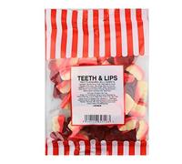 Teeth & Lips Sweets 140g - Fruity Foam & Gummy Halloween Party Mix
