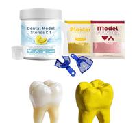 Teeth Molding Kit - Plaster Teeth Shape Powder, Model Tool for Tooth Decoration, Anatomy, Casting Impression Set with Quick-Dry Formula, Instructional Component for Education