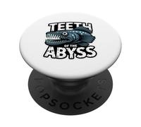 TEETH OF THE ABYSS Scary Angler Fish Edgy Nautical PopSockets Adhesive PopGrip
