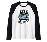 Teeth of THE Abyss Sea Predator Angler Fish Raglan Baseball Tee