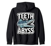 TEETH OF THE ABYSS Sea Predator Angler Fish Zip Hoodie