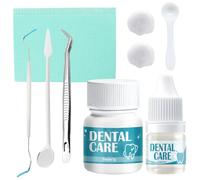 Teeth Repair Kit, Temporary Tooth Filling Kit, Filling Kit for Teeth Lost Fillings or Securing Loose Caps, Crowns or Inlays