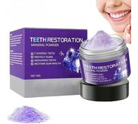 Teeth Restoration Mineral Powder,Mineral Tooth Powder,Teeth Care Min-eral Po-wder,Polishing Mine-RAL Te-ETH Pow-der,Effective in Strengthening Tee-th and Gums,Protect Gums and Freshen Breath
