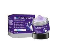 Teeth Restoration Mineral Powder - Natural Refreshing Whitening Toothpaste Alternative, Deep Cleaning & Fresh Breath Essence for Adults,1PCS,50g(Pack of 1)