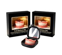 Teeth Silicone Whitening Teeth, Cover Imperfect Teeth Unisex | Removable Cosmetic Dental Veneer for Filling Interdental Spaces Soft Silicone Denture Set