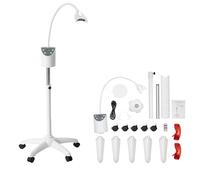 Teeth Whitening Beauty Lamp, 4 LED Blue Light Teeth Whitening Machine Height Adjustable for Clinic, 2000mW/cm ² Mobile Teeth Bleaching Accelerator with Timing Function of 5-30 Minutes