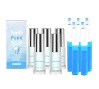 Teeth Whitening Care Tooth Enamel Kit, Instant Whitening Paint for Teeth, Instant Teeth Stain Remover, Tooth Polish Uptight White,Yellowing,Brighting & Polish Teeth in Minutes,Too/th Whiten/ing (5Pc)