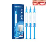 Teeth whitening Gel Soothing Gum Care deep Cleaning Repair pens，3pcs | Gentle stain removal paste for Coffee tea smoke yellow marks Fresh breath dental cleaning with Syringe applicators