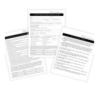 Teeth Whitening Intake, Consent, and Aftercare Form | 75 Pack | 8.5 x 11" A1 Forms | Clients Signature | 25 Intake Forms, 25 Consent Forms, 25 Aftercare Forms