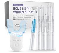 Teeth Whitening Kit for Sensitive Teeth,with 4 x 35% CP Pen & 1 Remineralization Pen,LED Accelerator Light Non,Tooth Whitener Professional Oral Care Gently Yet Effectively Removes Stains