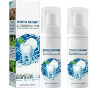Teeth Whitening Mousse, Pressing Type Cleansing Ultra-Fine Foam Mousse Toothpaste, 360º Oral Care Intensive Stain Removal Toothpaste (2)
