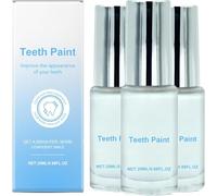 Teeth Whitening Paint, Teeth Whitener Essence, Removes Tea Stains and Yellow Stains, Easy to Use Enamel Coating, for All Teeth Types