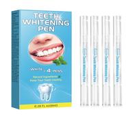 Teeth Whitening Pen, Teeth Whitener for Stain Removal, Professional Smile Brightening at Home and On-The-Go, Stain Remover for Teeth, Fast-Acting (4 Pens × 2 ml Each)