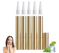 Teeth Whitening Pen, Teeth Whitening Gold Serum Pens, Teeth Cold Serum Pen, Fast, Instant Brightening, Enamel Safe Gel, Say Goodbye to Stubborn Stains, Freshens Breath, Easy and Travel-Friendly (5)