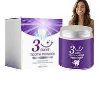 Teeth Whitening Powder - 3 Days Fast Brightening & Deep Cleaning Tooth Powder - Fresh Breath Enamel-Safe Formula for Coffee & Tea Stains - Gentle Purple Whitening for Sensitive Teeth (1pcs)
