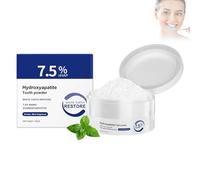 Teeth Whitening Powder 50g,Hydroxyapatite Tooth Powder,Natural Enamel Repair,Non Fluoride with 7.5% Nano-Hydroxyapatite,Vegan & Eco-Friendly