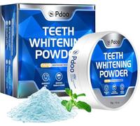 Teeth Whitening Powder PAP+ 50g - Effective Teeth Whitening - Enamel-Safe & Sensitivity-Free & Peroxide-Free - Teeth Whitening Kit that Removes Coffee, Tea, Wine Stains - Mint Flavor - 12 Month Supply
