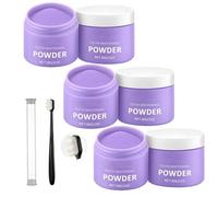 Teeth Whitening Powder, Purple Brightening Powders, Teeth Restoration Mineral Powder, Removes Stains, No Sensitivity, Enamel Friendly, for Coffee, Tea and Tobacco Stain, Daily Use (3pcs)