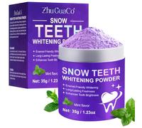 Teeth Whitening Powder, Tooth Whitener Stain Remover, Teeth Restoration Mineral Powder, Enamel Safe, Removes Years of Tobacco, Tea, Coffee and Wine Stains, Protect Gums & Freshen Breath