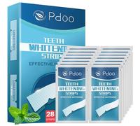 Teeth Whitening Strip 14 Treatments - Whitening Strips for Sensitive People, Fast Remove Smoking, Coffee, Wine Stains, Teeth Brightening Kit Pack of 28 Non-Slip Strips